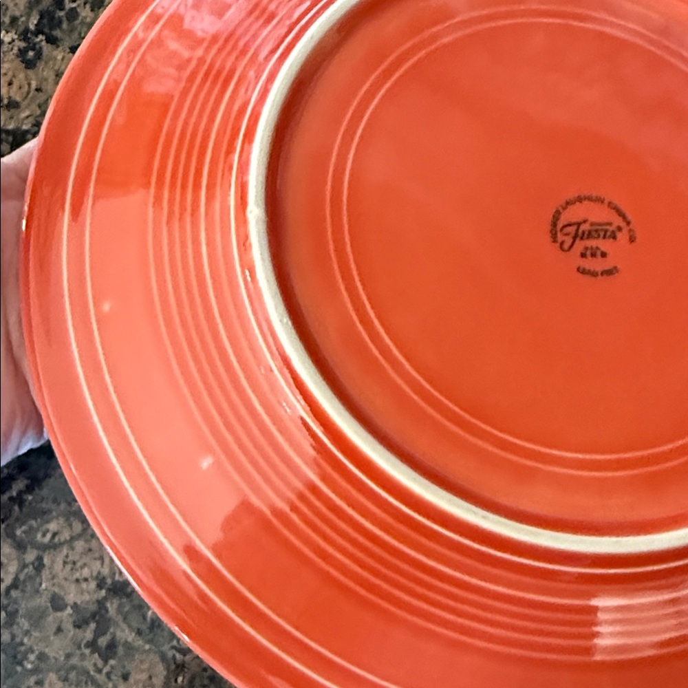 Fiesta Vibrant Coral Dinner Plate - Picture 3 of 4